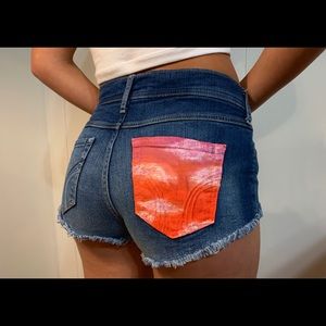 Custom Painted Hollister Jean Shorts